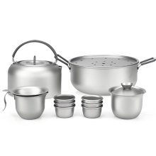 Ultralight Titanium Outdoor Tea Set